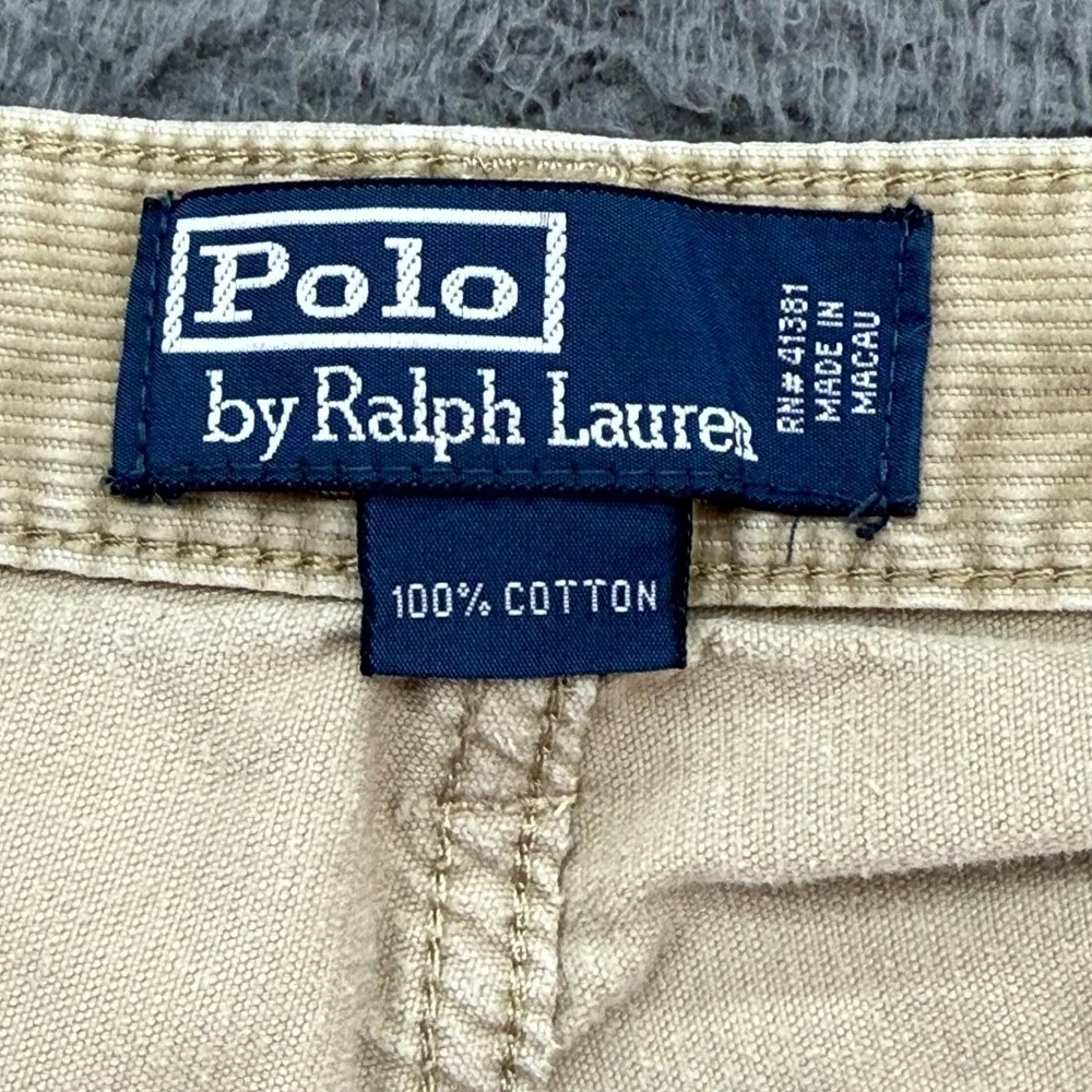 Polo Ralph Lauren‎ Mens Tan Corduroy Pants Straight Fit Size 38x30